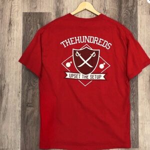 The Hundreds Streetwear T-Shirt Red Graphic Logo w/ Back Print - XL🔥💣 *SWAG ERA*
